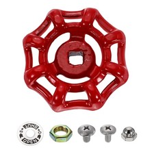 Outside Faucet Handles 5x5mm Round Wheel Water Spigot Valve Handle Red