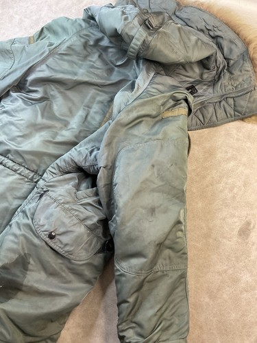 Vintage Air Force Parka Heavy 1950s USAF N-3B Jacket Albert Turner Real Fur S - Bild 8 von 22