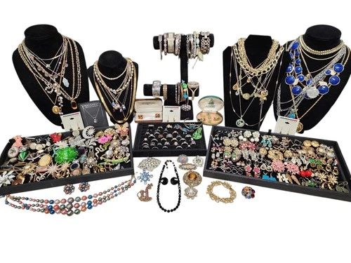 Vintage Sterling Silver & Costume Jewelry Lot Trifari Kramer Coro 316.25 Grams