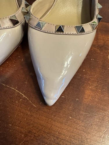 Pre-owned Valentino Rock Star Studs Nude Heels Size 38 - Imagen 2 de 11