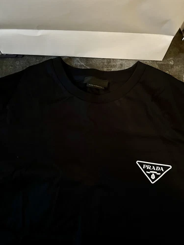 T shirt homme PRADA manches courtes avec logo imprimé