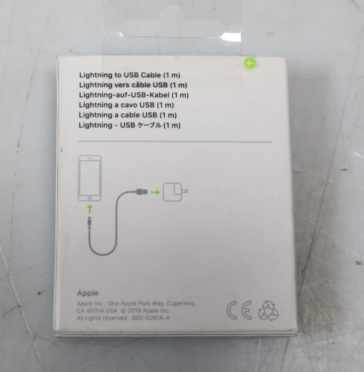 LOTE 4x Novo Genuíno Apple Lightning para Cabo USB A (1m) A1480 - Imagem 2 de 2