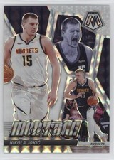 2023-24 Panini Mosaic Montage White Prizm 21/25 Nikola Jokic Jokić #13 1d13