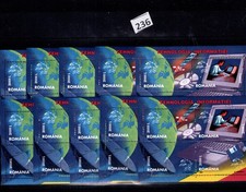 # 10X ROMANIA 2004 - MNH - SPACE - COMPUTER - SCIENCE - UPU 