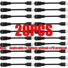 20pcs for HP DELL 100W 7.4mm Power Adapter Converter Cable To USB-C Port