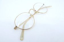 Montatura occhiali da vista vintage anni 50 riempita oro Algha 12KT made in England 130mm