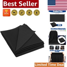 Replacement Black Speaker Cloth 67 x20 - Elegant Tulle Fabric for Audio Systems