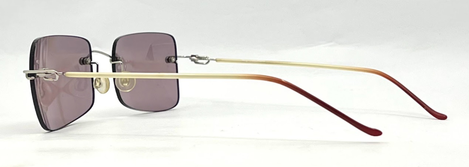 DESIGN HACKER Rimless Sunglasses–Solid Soft Pink/… - image 4