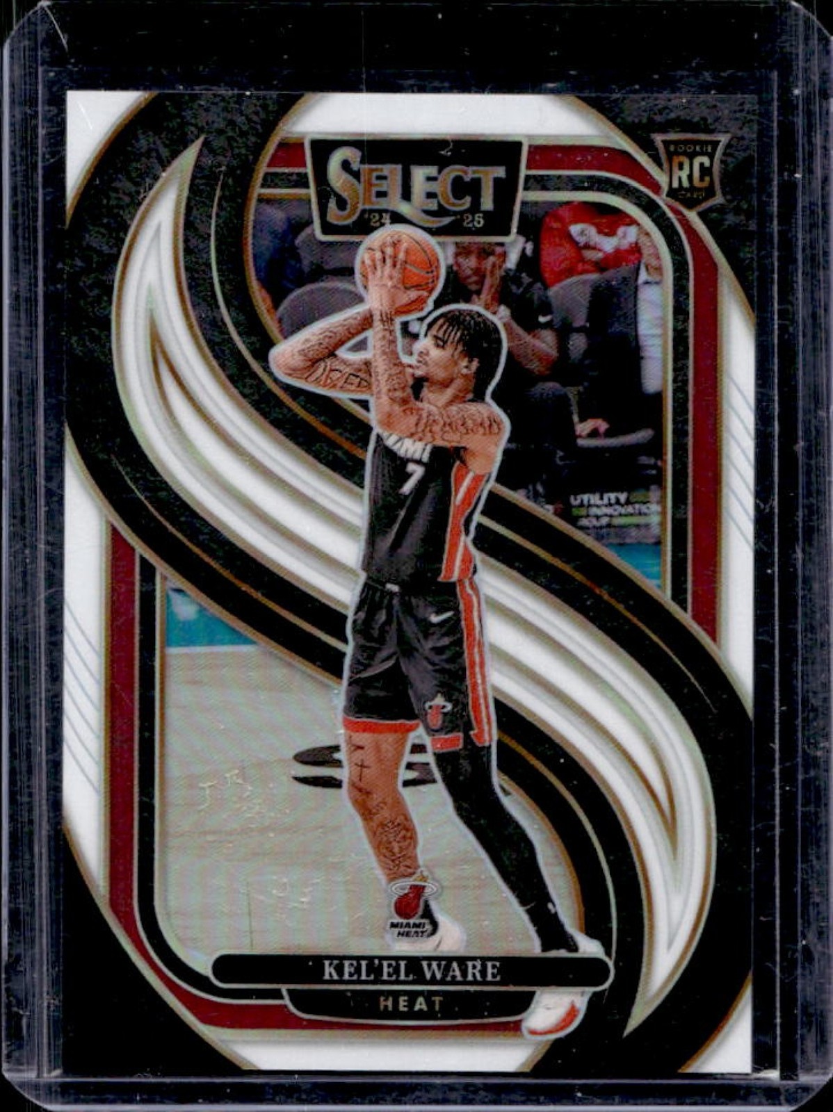 2024-25 Panini Select Kel'el Ware Premier RC White Prizm Rookie #/149 Heat