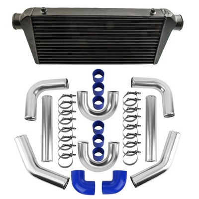 Universal Ladeluftkühler 600x300x76mm + 3'' 76mm Turbo Ladeluftkühler Rohr Kit