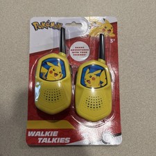 Pokemon Pikachu Walkie Talkies-Long Range 2-way Radios - Kids Toy - New In Box