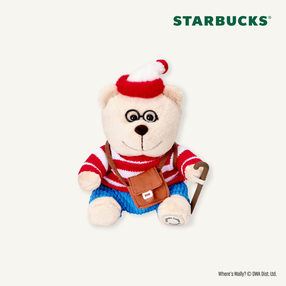 Starbucks KOREA 2025 Where's Wally Christmas Bearista Bear Limited