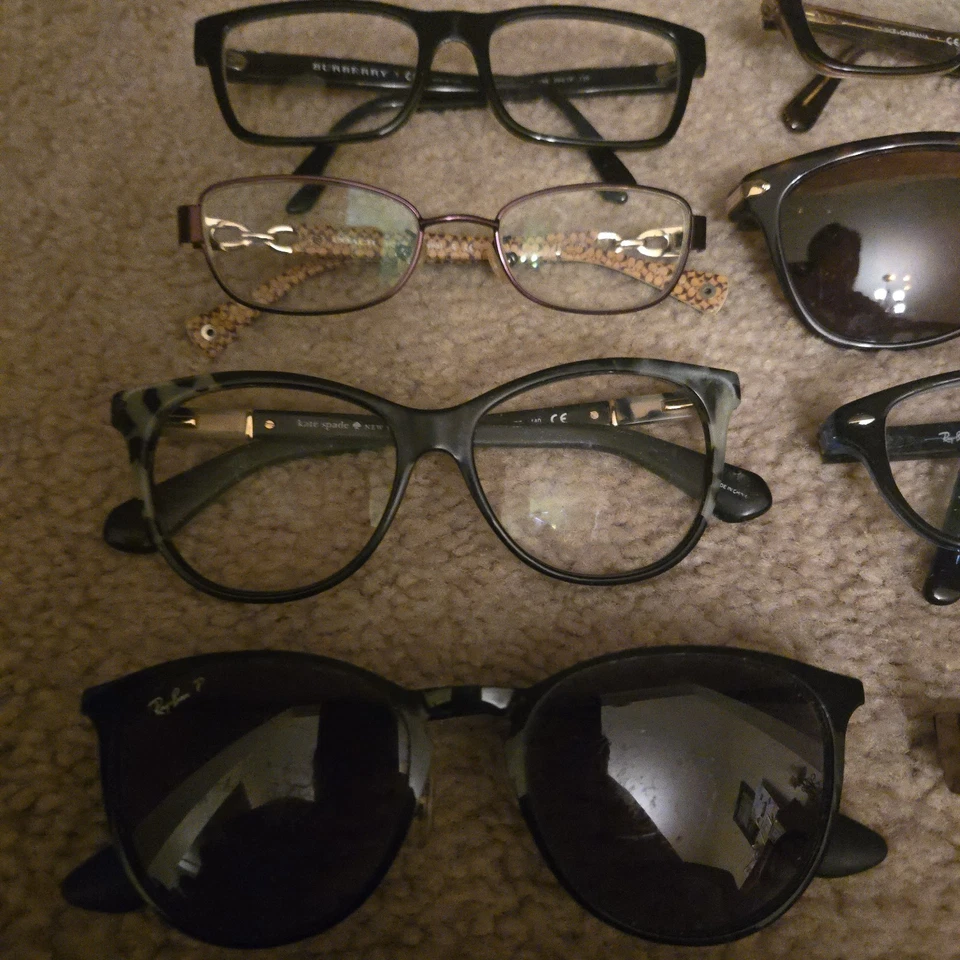 Lote 36 monturas de gafas de sol SOLO Ray Ban Burberry Kate Spade MK D&G (LEER Desc) Foto 3 de 4