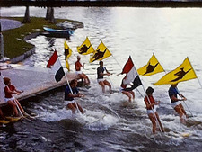 8mm Film 1966 Cypress Gardens Water Skiing Show Home Movie Florida Closeups