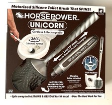 Horsepower Unicorn Motorized Toilet Brush, Powerful Spinning Action R1-0325
