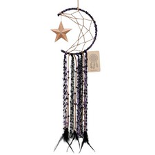 Dremisland Moon Dream Catcher Handmade Half Circle Moon Design Dream Catcher ...