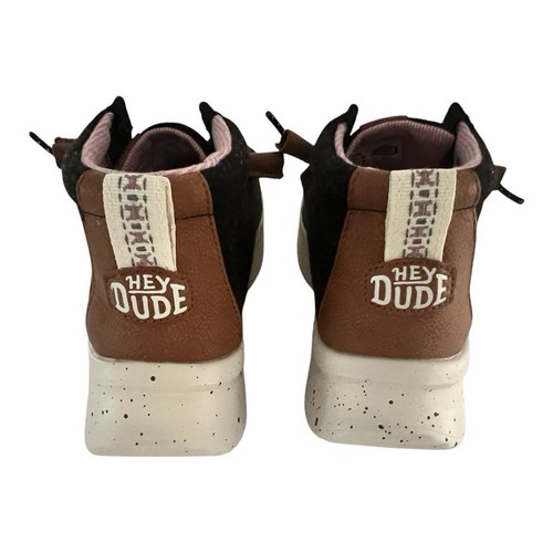 Hey Dude Wendy Peak Hi Platform Ankle Booties Womens Size 7 Cocoa Brown - Picture 11 of 19