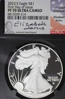 2023 S NGC PF70 ULTRA CAMEO FIRST DAY OF ISSUE AMERICAN SILVER EAGLE #B52527