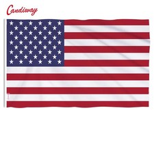 US American Flag 3x5 Embroidered Stars Reinforced Heavy-Duty United States Flag