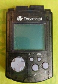 Dreamcast Controller Clear Aqua Blue With Visual Memory Tested