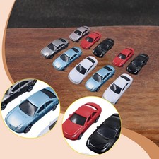 10 Pieces 1/67 1/75 Model Cars Miniature Ornaments Movie Props Mini Vehicle for