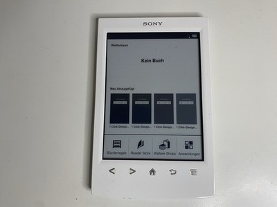 Sony PRS-T2 2GB, WLAN, (6 Zoll) - Weiß Digital Book Reader Ebook Reader