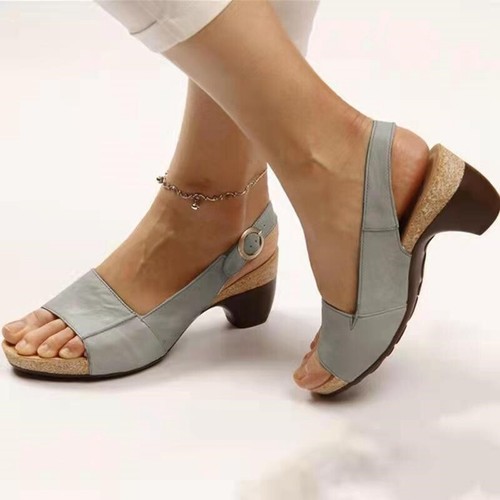 Open Toe Ladies Womens Light Wedges Summer Comfy Cushioned Sandals Shoes - Picture 10 of 19