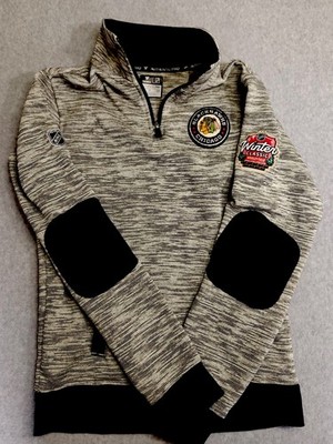 Chicago Blackhawks NHL Winter Classic Authentic Pro Quarter Zip Pullover Men s S