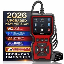 Professional OBD2 V519 Scanner - 2026 Upgraded OBDII CAN Code Reader, Live ...