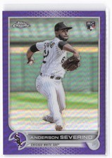 2022 Topps Chrome Update Anderson Severino RC #USC22 Purple Refractor White Sox