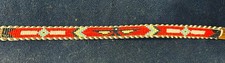 Vintage Leather Thin Belt 24 Thunderbird Beaded Western Native American Child's