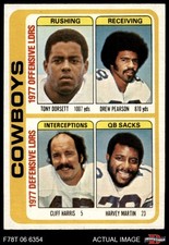 1978 Topps #507 Tony Dorsett Cowboys Leaders & Checklist Ouachita Baptist 7 - NM