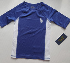 Polo Ralph Lauren Boys rashguard shirt Short Sleeve Big PONY Size 4 Swim Top