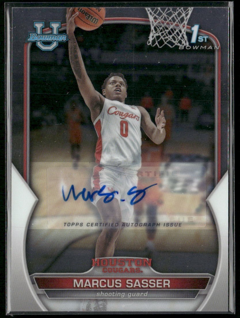 2022-23 Bowman U Chrome Marcus Sasser #93 1st Bowman Auto RC ROOKIE Pistons