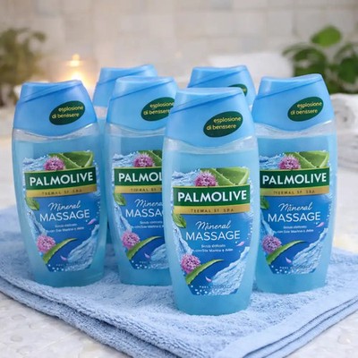 6 Pieces Palmolive Shower Mineral Massage 220ml Spa Bath Gel
