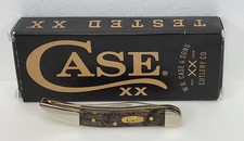 2024 Case XX Small Texas Toothpick Pocket Knife 710096 SS Black Curly Oak Wood