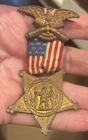 Original 1886 GAR Civil War Service Medal Rare!