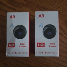 2-PACK A9 Mini Camera WiFi Camera 1080P Full HD  Micro IP Camera Wireless