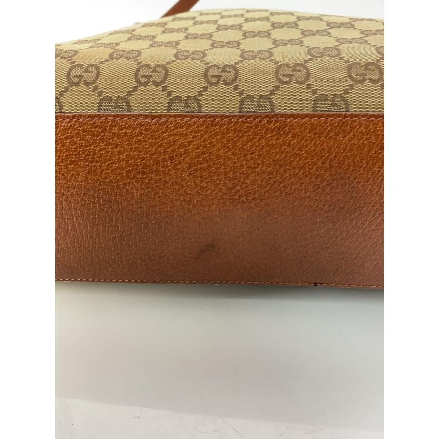 GUCCI Eclipse Tote Bag GG Canvas Beige Womens Handbag Carryall Shopper Used image 8