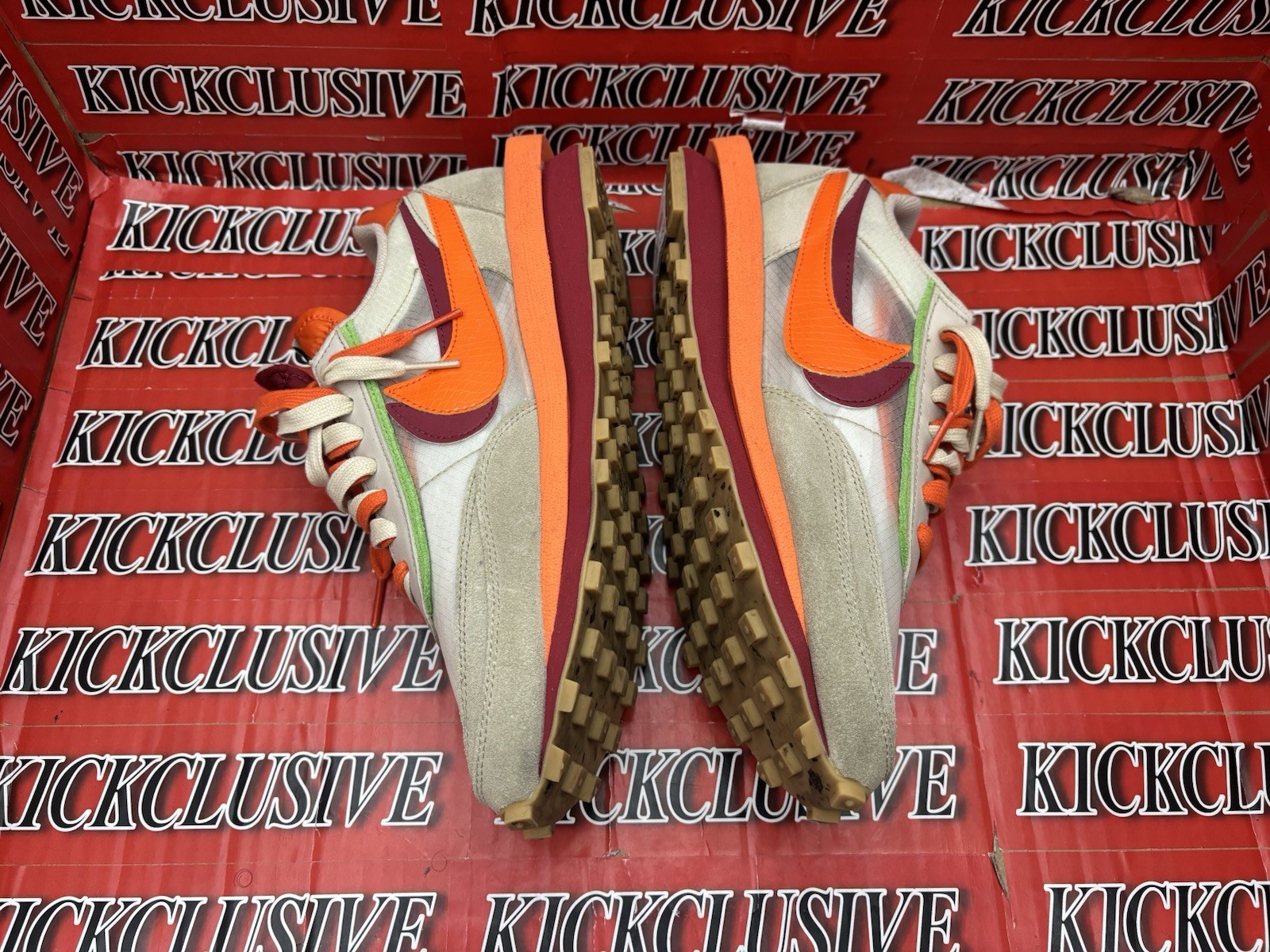 SACAI X NIKE Taglia 9 Nike Sacai x Clot x LDWaffle Net Orange Blaze EUR 42 5 DH1347100