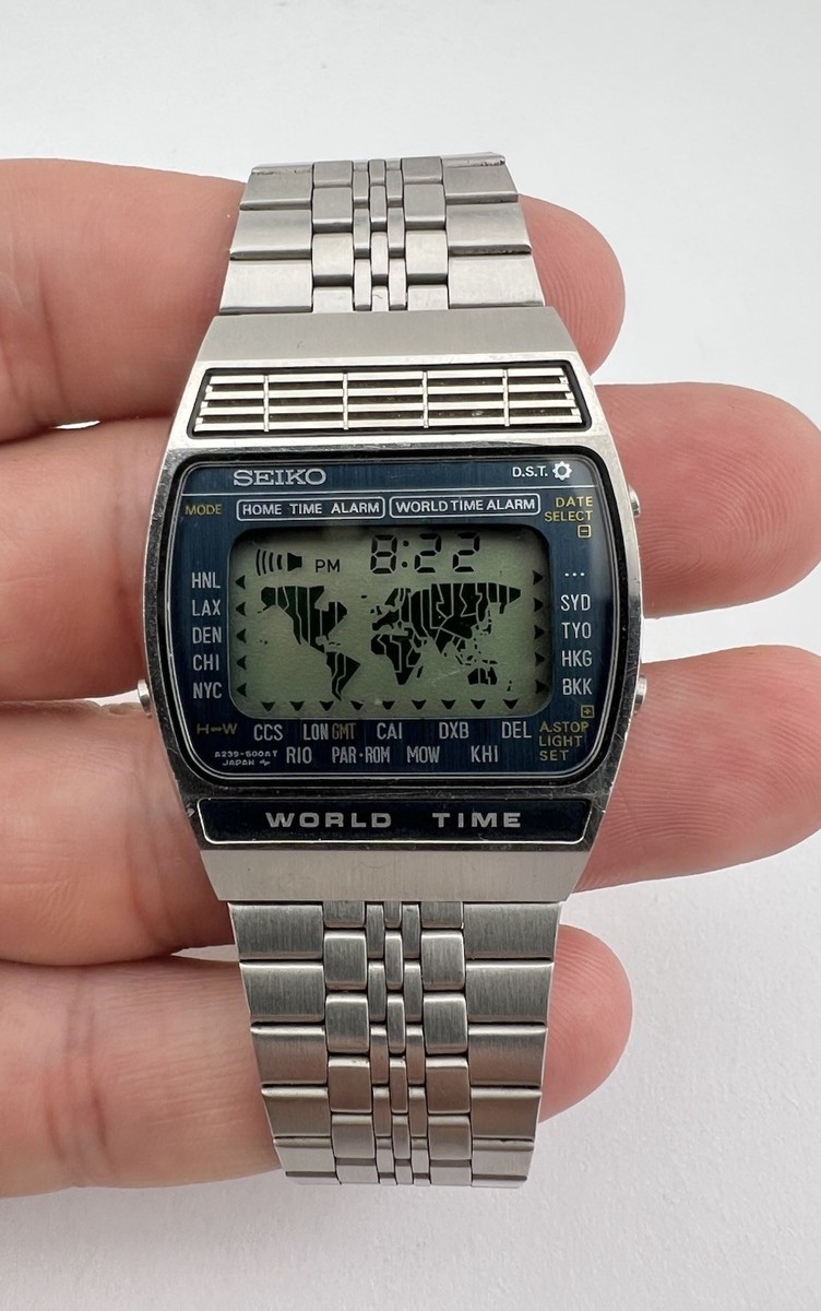 セイコー ワールドタイム A239-502A 1979年 セイコー ワールドタイム A239-502A 1979年 Vintage Seiko World
