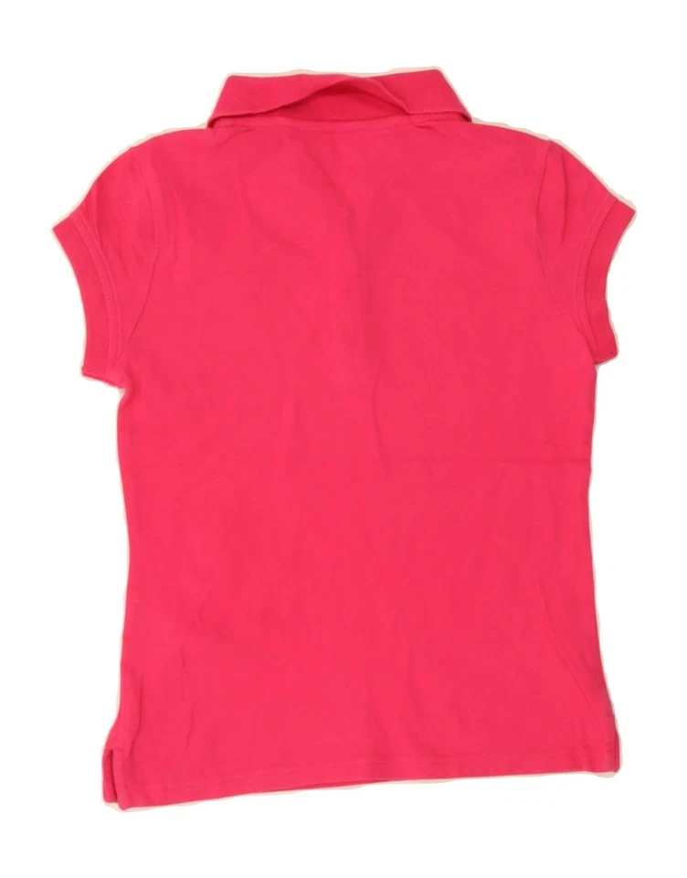 TOMMY HILFIGER Girls Polo Shirt 8-9 Years Medium Pink CW26 - Image 2 of 3