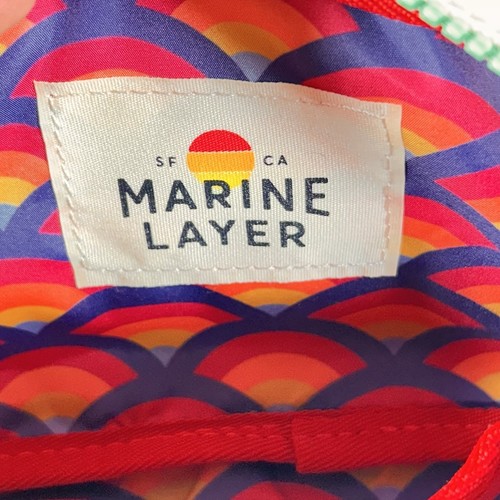 Marine Layer Womens Color Block Beach Fanny Pack Waist Crossbody Bag 2 Straps - Picture 8 of 10