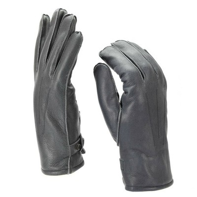 Genuine German Lederhandschuhe Gefüttert Wolle Winter Grau