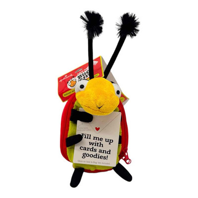 Unused Hallmark ''Bug 'Em'' 7.5in Bumble Bee Zipper Pouch Plush Fill with Goodies
