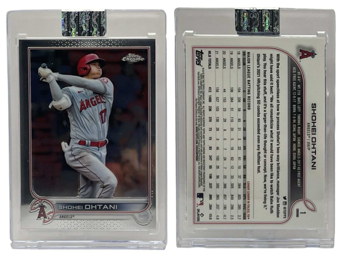 2022 Topps Chrome - Shohei Ohtani #1  LA Angels
