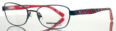 MARCHON NYC JUNIOR Marissa 320 Teal Girls Kids Rectangle Eyeglasses 47-16-130