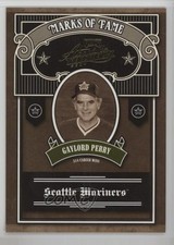 2004 Playoff Absolute Memorabilia Marks of Fame /100 Gaylord Perry HOF a8a