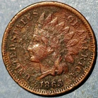 United States 1865 1 Cent Indian Head Cent KM# 90a