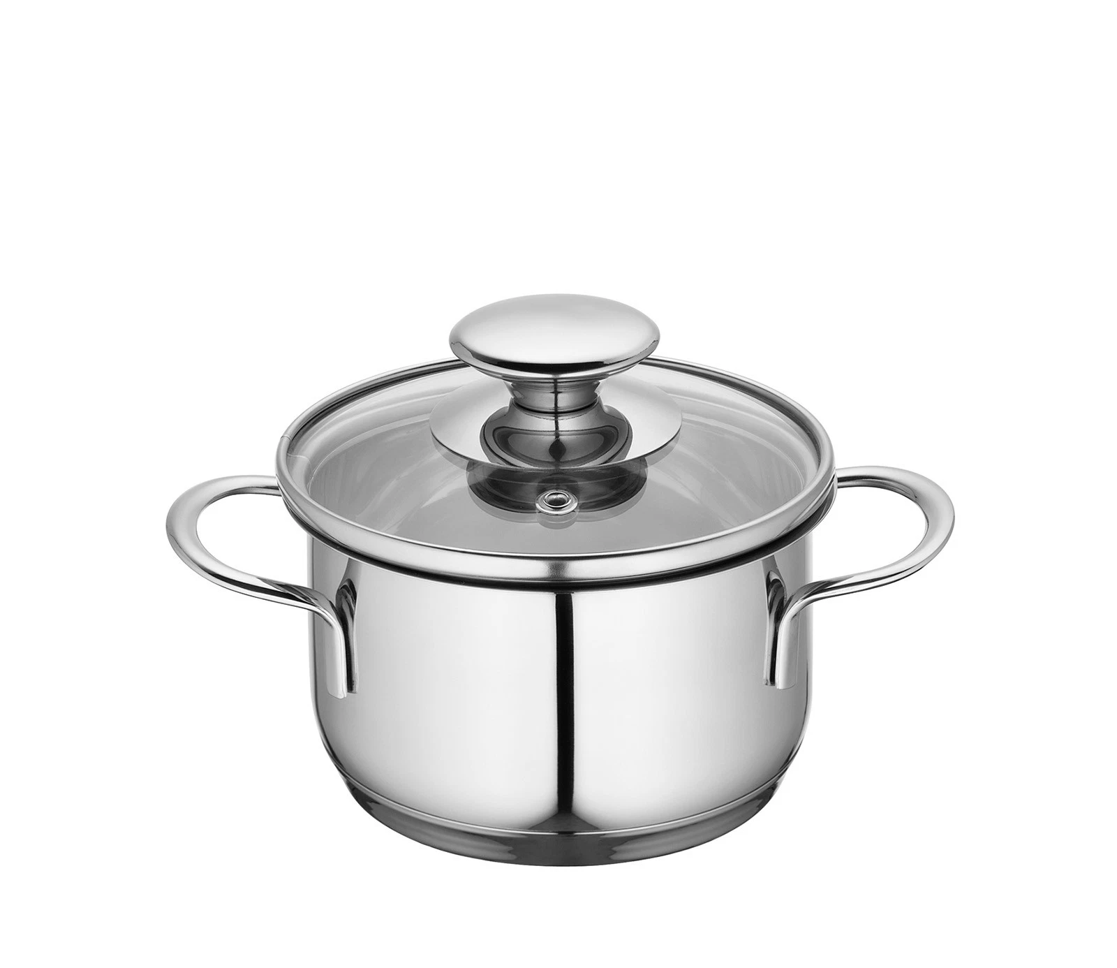 Kuchenprofi Mini Stockpot w/ Glass Lid, 0.7 qt., 4.75-Inch Diameter